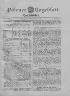Posener Tageblatt. Handelsblatt 1912.08.28 Jg.51