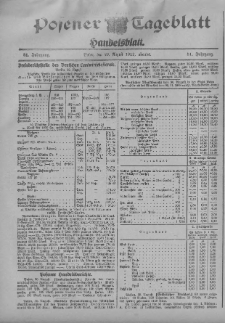 Posener Tageblatt. Handelsblatt 1912.08.30 Jg.51