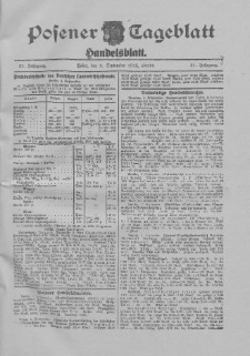Posener Tageblatt. Handelsblatt 1912.09.05 Jg.51