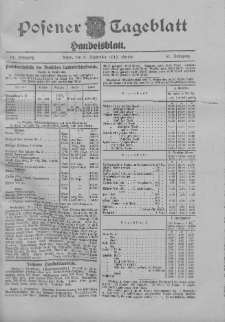 Posener Tageblatt. Handelsblatt 1912.09.06 Jg.51