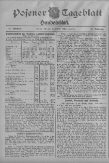 Posener Tageblatt. Handelsblatt 1912.09.11 Jg.51