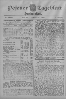 Posener Tageblatt. Handelsblatt 1912.09.11 Jg.51