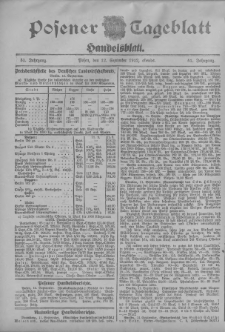 Posener Tageblatt. Handelsblatt 1912.09.12 Jg.51