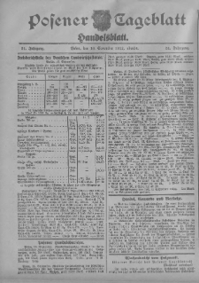 Posener Tageblatt. Handelsblatt 1912.09.18 Jg.51