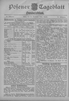Posener Tageblatt. Handelsblatt 1912.09.23 Jg.51