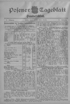 Posener Tageblatt. Handelsblatt 1912.10.02 Jg.51