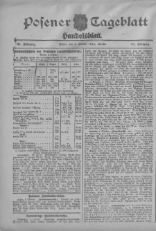 Posener Tageblatt. Handelsblatt 1912.10.03 Jg.51