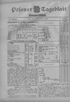 Posener Tageblatt. Handelsblatt 1912.10.04 Jg.51