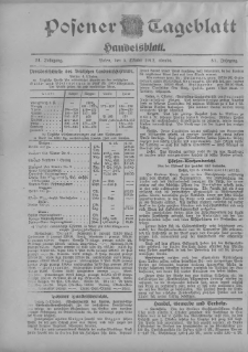 Posener Tageblatt. Handelsblatt 1912.10.05 Jg.51