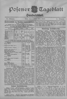 Posener Tageblatt. Handelsblatt 1912.10.08 Jg.51