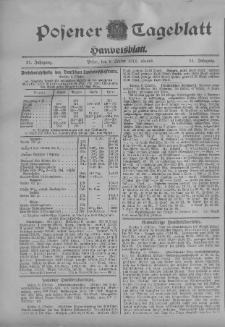 Posener Tageblatt. Handelsblatt 1912.10.09 Jg.51