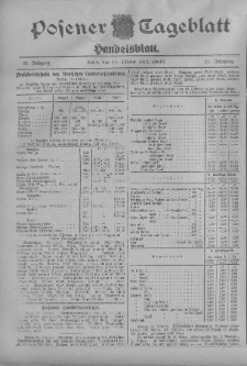 Posener Tageblatt. Handelsblatt 1912.10.18 Jg.51