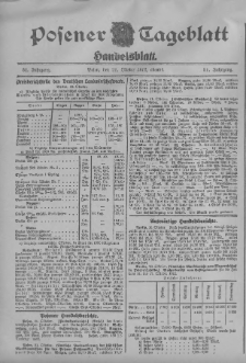 Posener Tageblatt. Handelsblatt 1912.10.21 Jg.51