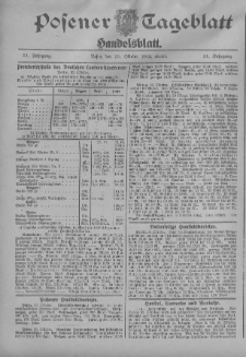 Posener Tageblatt. Handelsblatt 1912.10.23 Jg.51