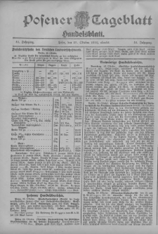 Posener Tageblatt. Handelsblatt 1912.10.29 Jg.51