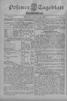 Posener Tageblatt. Handelsblatt 1912.11.02 Jg.51