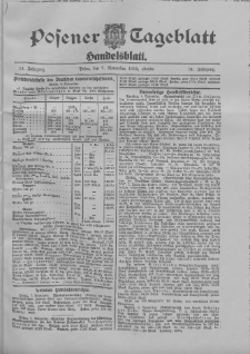 Posener Tageblatt. Handelsblatt 1912.11.07 Jg.51