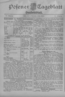 Posener Tageblatt. Handelsblatt 1912.11.09 Jg.51