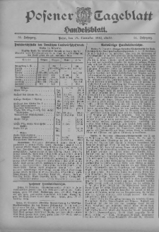 Posener Tageblatt. Handelsblatt 1912.11.12 Jg.51
