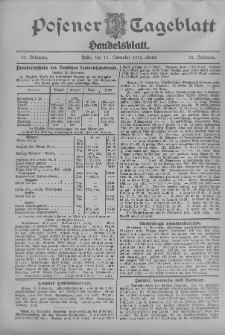 Posener Tageblatt. Handelsblatt 1912.11.13 Jg.51