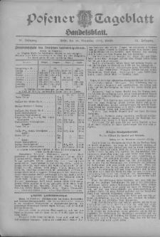 Posener Tageblatt. Handelsblatt 1912.11.16 Jg.51