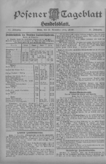 Posener Tageblatt. Handelsblatt 1912.11.23 Jg.51