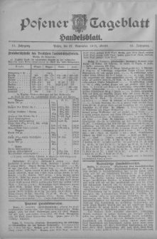 Posener Tageblatt. Handelsblatt 1912.11.27 Jg.51