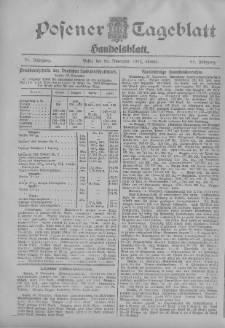 Posener Tageblatt. Handelsblatt 1912.11.28 Jg.51