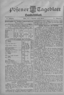 Posener Tageblatt. Handelsblatt 1912.12.05 Jg.51