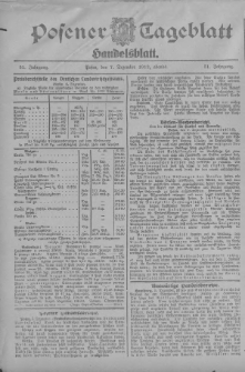 Posener Tageblatt. Handelsblatt 1912.12.07 Jg.51