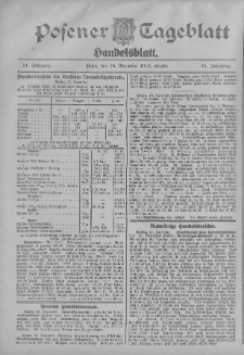 Posener Tageblatt. Handelsblatt 1912.12.18 Jg.51