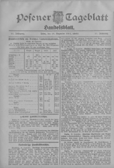 Posener Tageblatt. Handelsblatt 1912.12.19 Jg.51