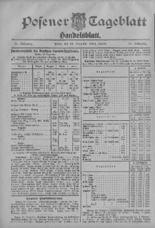 Posener Tageblatt. Handelsblatt 1912.12.20 Jg.51