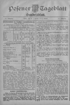 Posener Tageblatt. Handelsblatt 1912.12.21 Jg.51