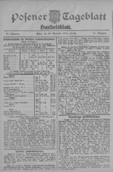 Posener Tageblatt. Handelsblatt 1912.12.30 Jg.51