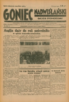Goniec Nadwiślański: Głos Pomorski: Niezależne pismo poranne, poświęcone sprawom stanu średniego 1936.03.12 R.12 Nr60