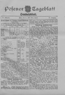 Posener Tageblatt. Handelsblatt 1912.07.11 Jg.51