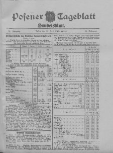 Posener Tageblatt. Handelsblatt 1912.07.12 Jg.51