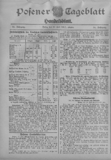 Posener Tageblatt. Handelsblatt 1912.07.13 Jg.51