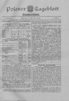 Posener Tageblatt. Handelsblatt 1912.07.17 Jg.51