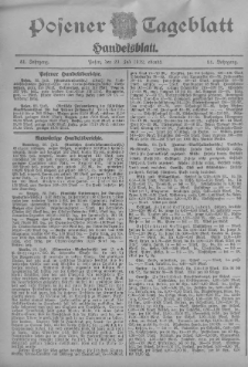 Posener Tageblatt. Handelsblatt 1912.07.23 Jg.51