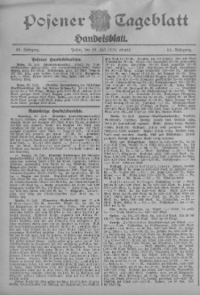 Posener Tageblatt. Handelsblatt 1912.07.23 Jg.51