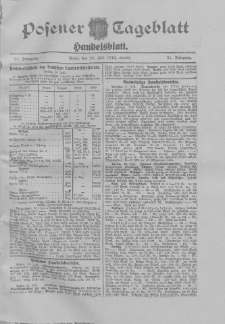Posener Tageblatt. Handelsblatt 1912.07.25 Jg.51