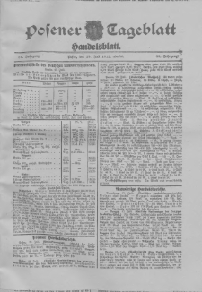 Posener Tageblatt. Handelsblatt 1912.07.29 Jg.51