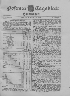 Posener Tageblatt. Handelsblatt 1912.08.16 Jg.51