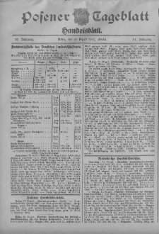 Posener Tageblatt. Handelsblatt 1912.08.19 Jg.51