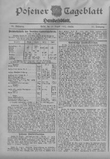 Posener Tageblatt. Handelsblatt 1912.08.20 Jg.51