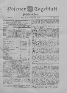 Posener Tageblatt. Handelsblatt 1912.08.21 Jg.51