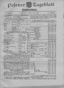 Posener Tageblatt. Handelsblatt 1912.08.23 Jg.51