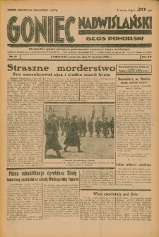 Goniec Nadwiślański: Głos Pomorski: Niezależne pismo poranne, poświęcone sprawom stanu średniego 1936.01.19 R.12 Nr15